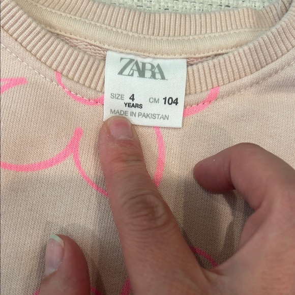 Pink Sweatsuit with Neon Pink Flowers Set - Picture 3 of 5